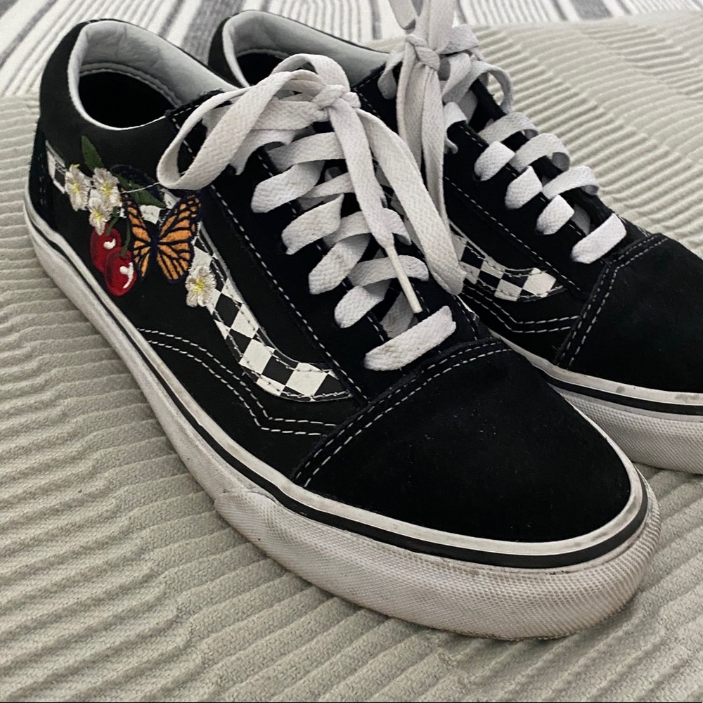 Old Skool Vans with Embroidered Patches